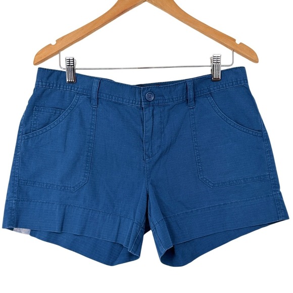 Calvin Klein Jeans Pants - Calvin Klein Jeans Womens Size 10 Biro Blue Slub Textured Shorts New With Tags
